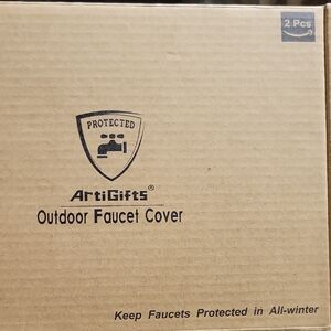 2 Black Outdoor Faucet Covers - NIP Bundle Add-On Only